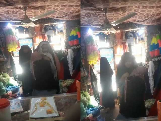 Pakistani shop owner having sex with two