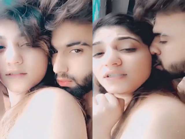 Hot Indian lovers standing sex