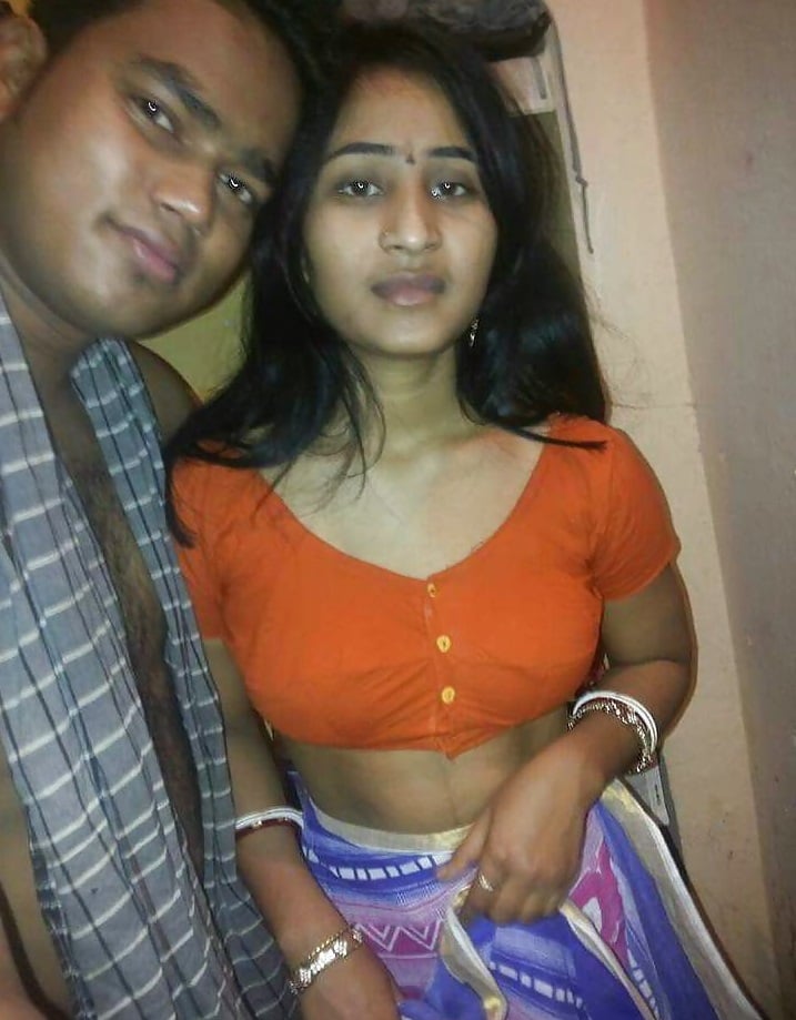 Newly married Indian housewife naked with husband