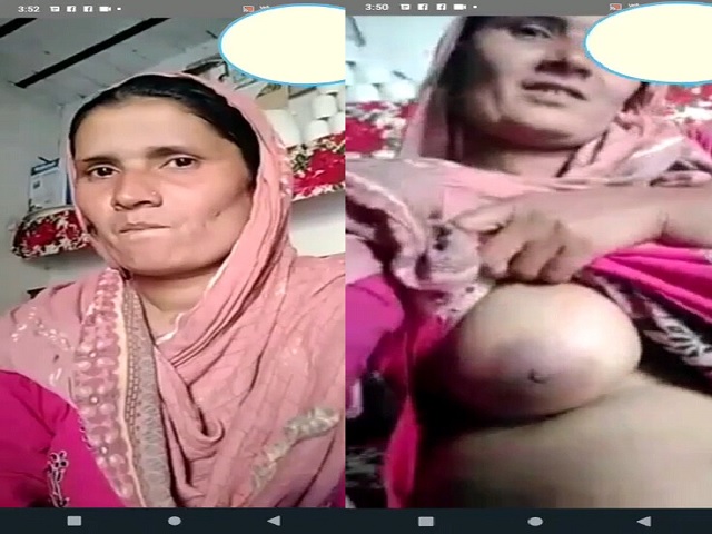 Pakistani mature aunty showing boob on cam viral