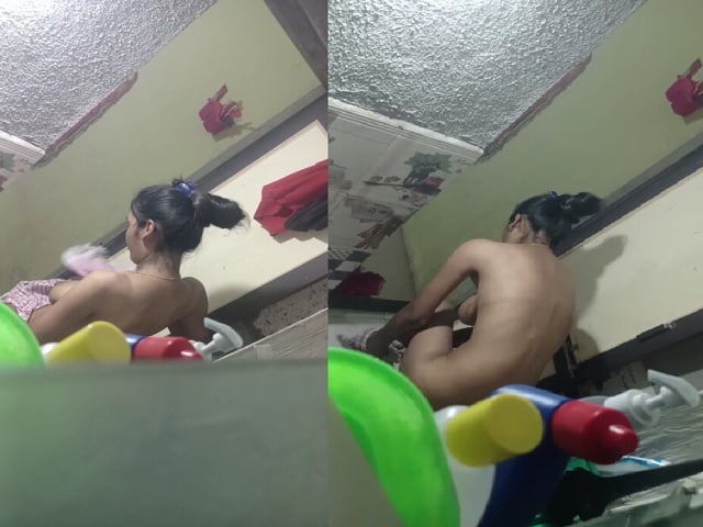 Sister taking bath in hidden cam viral