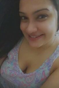 cute Goan girl boobs showing with smiling